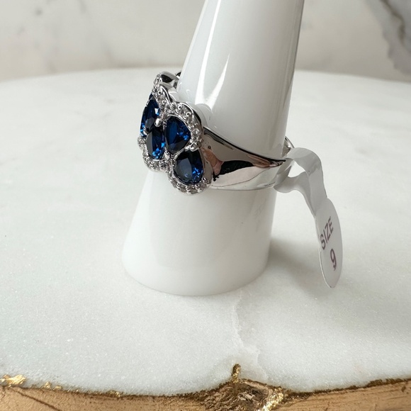 Bomb Party September Drops Of Perfection Sapphire Ring RBP8135 Size 9 NWT - Picture 4 of 6